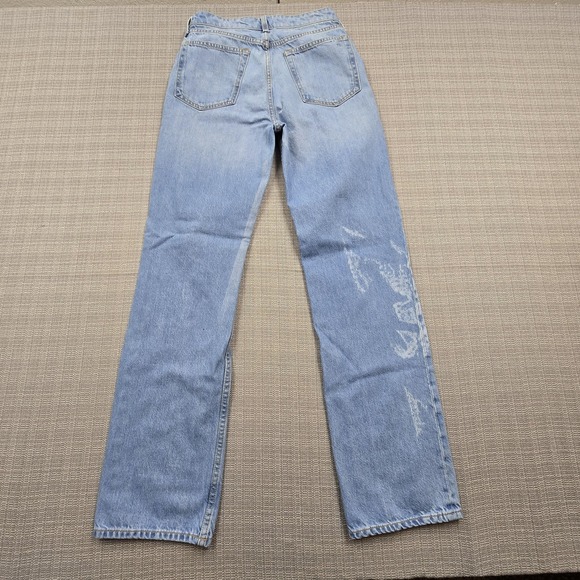 Rag & Bone Jeans Womens 26 Light Wash Straight Mid Rise Cotton Button Fly USA - Picture 9 of 12